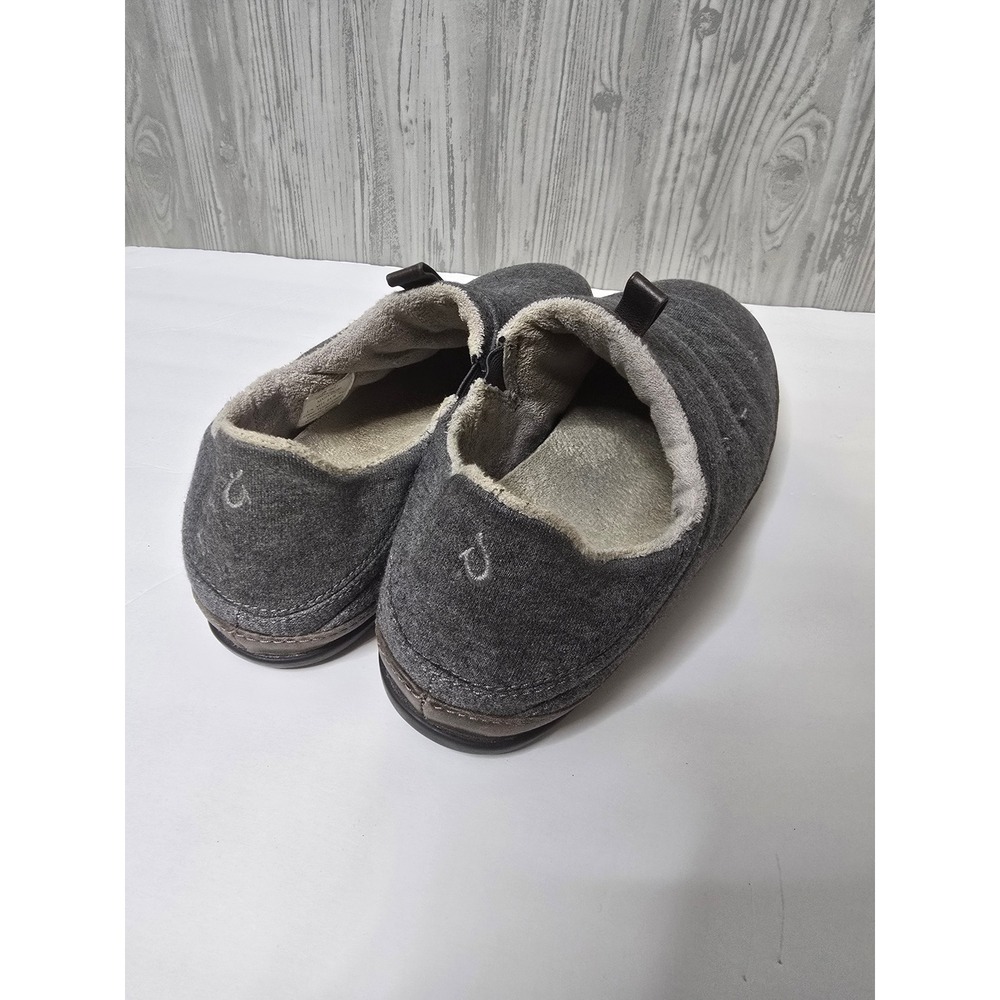Olukai Mahana Men's Gray Quilted Slip On Mules Slippers Shoes US 11 EUR 44 - Picture 6 of 6
